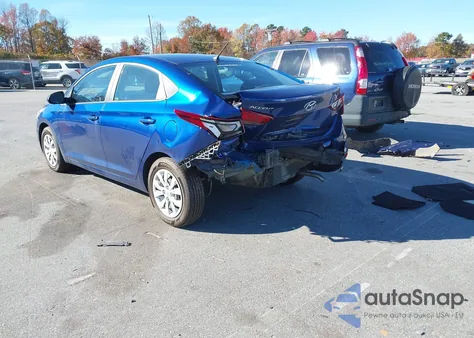 2022 Hyundai Accent Se из США, поврежденный, VIN 3KPC24A62NE165287